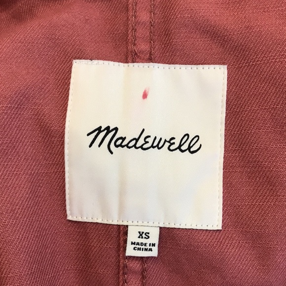 Madewell Jacket Garment-Dyed Ashwood Chore Coat Utility Shacket Pink XS - Picture 14 of 16